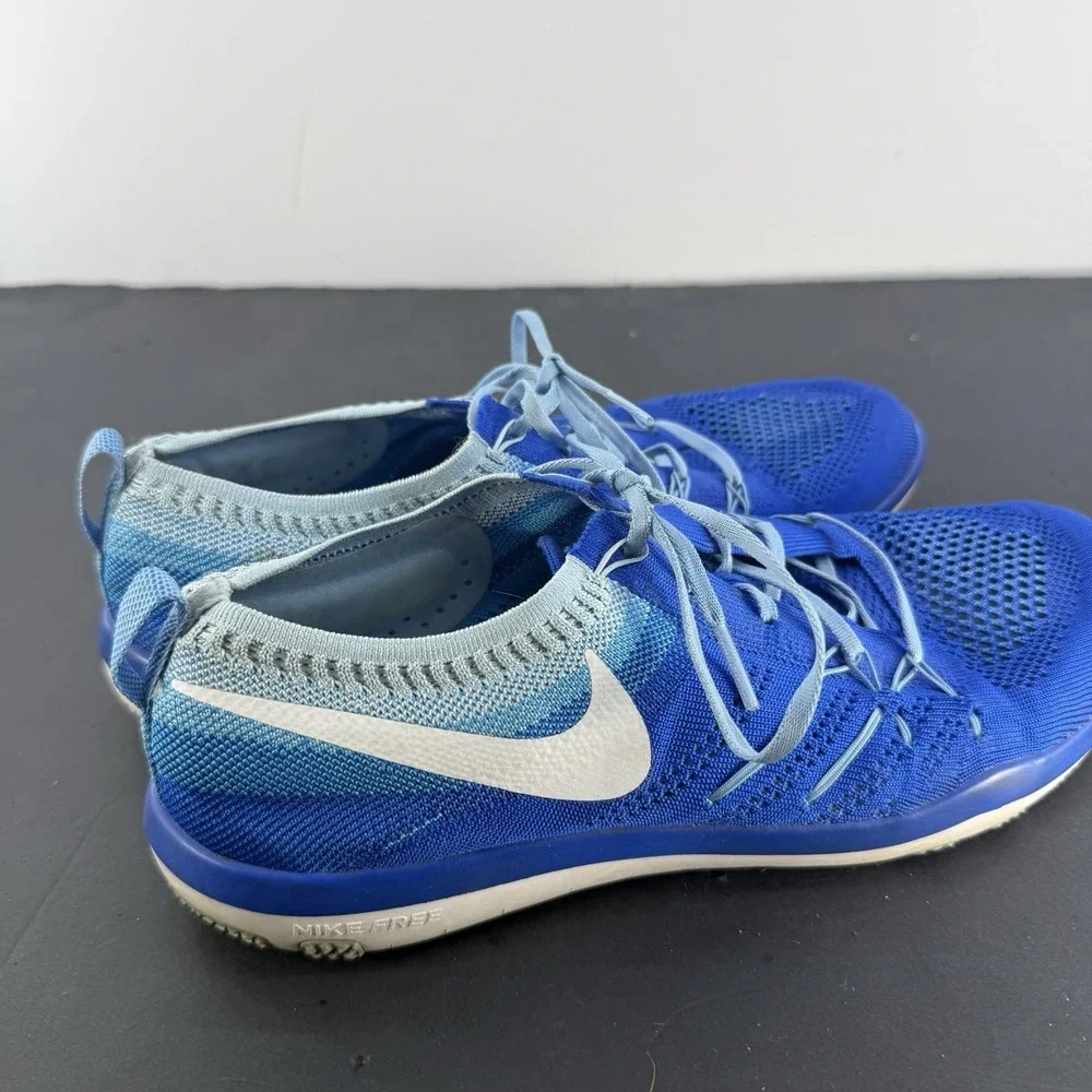 Nike Free TR Focus Flyknit Women's 11 Blue Running Training Shoes 844817-401 - Picture 8 of 14
